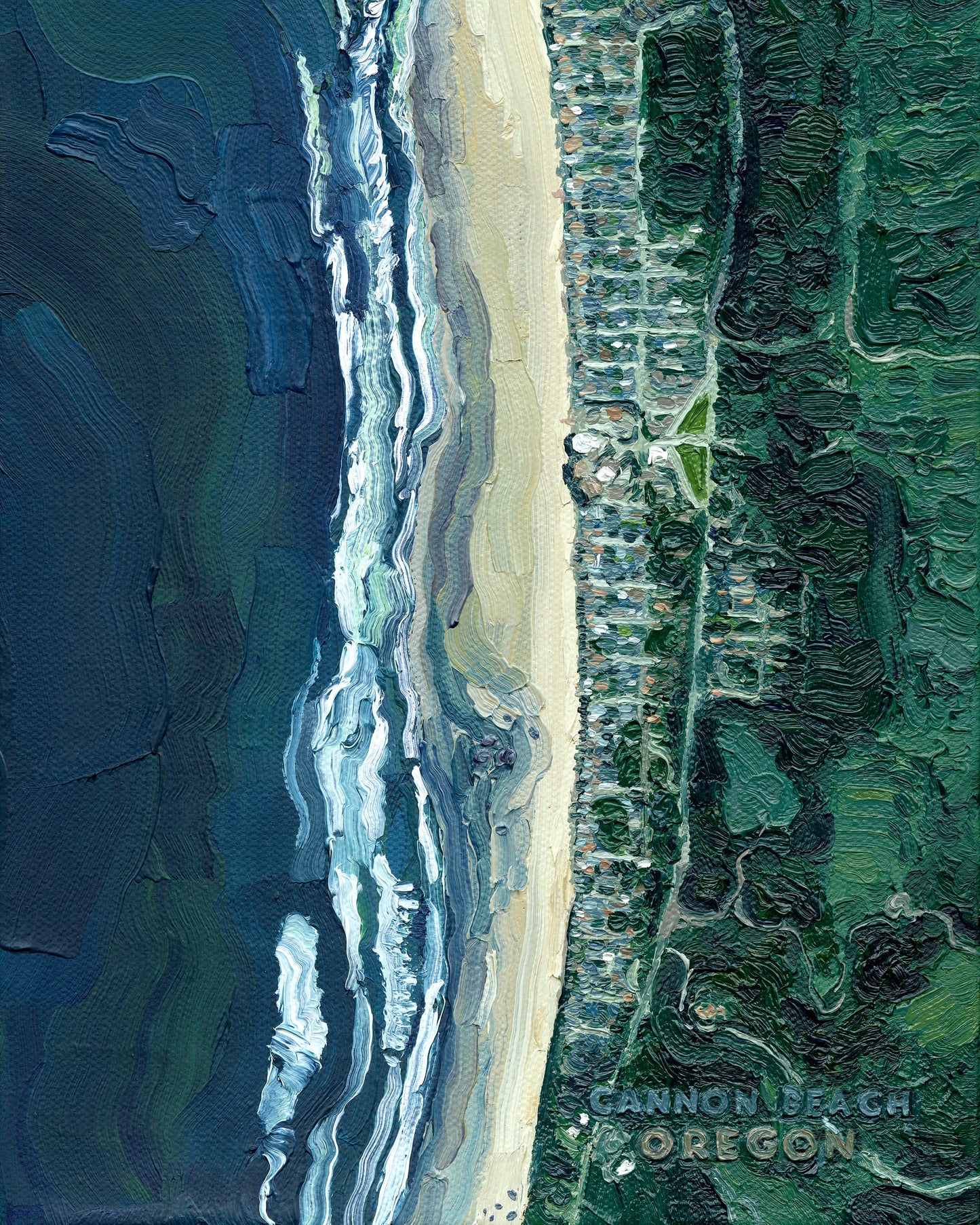 Cannon Beach, Oregon — Stretched Canvas Print