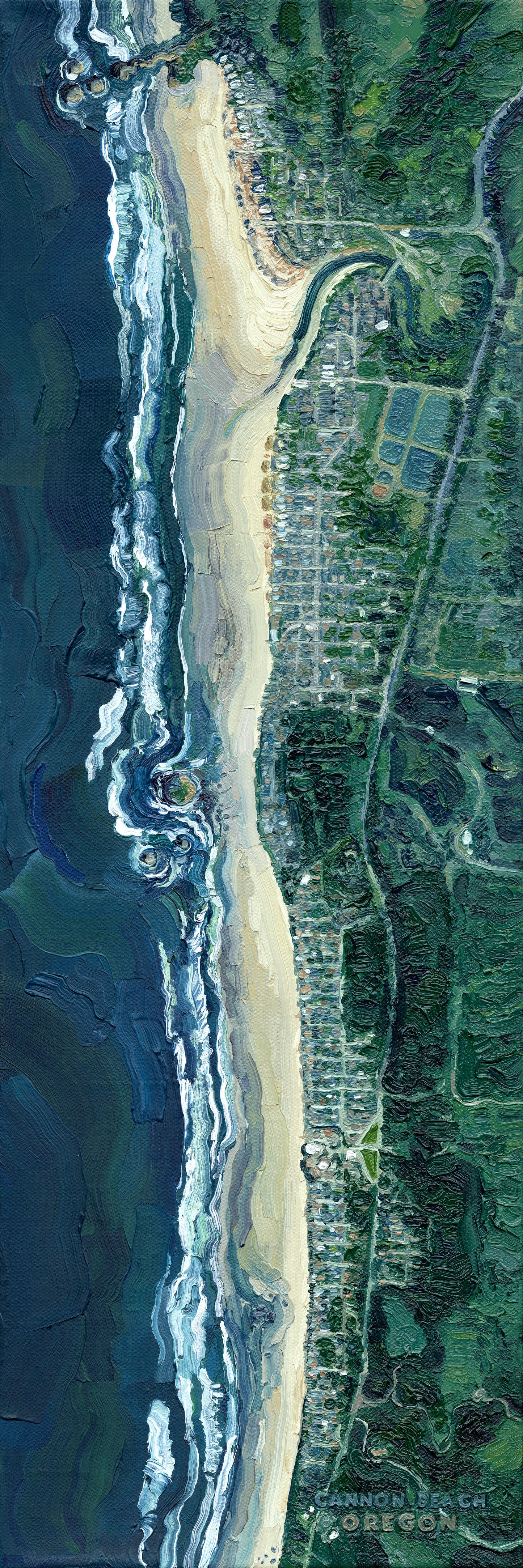 Cannon Beach, Oregon — Stretched Canvas Print