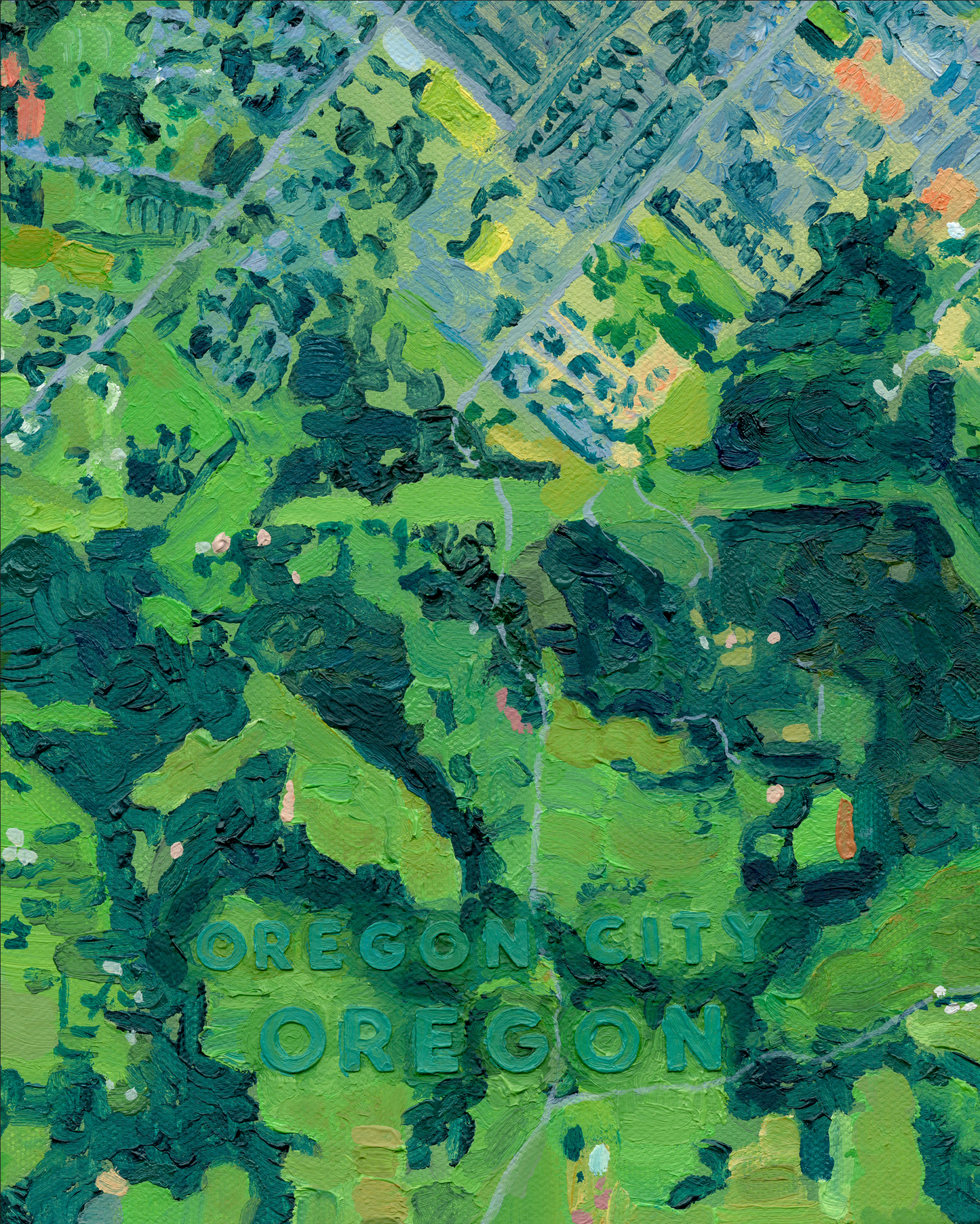 Oregon City, Oregon — Stretched Canvas Print