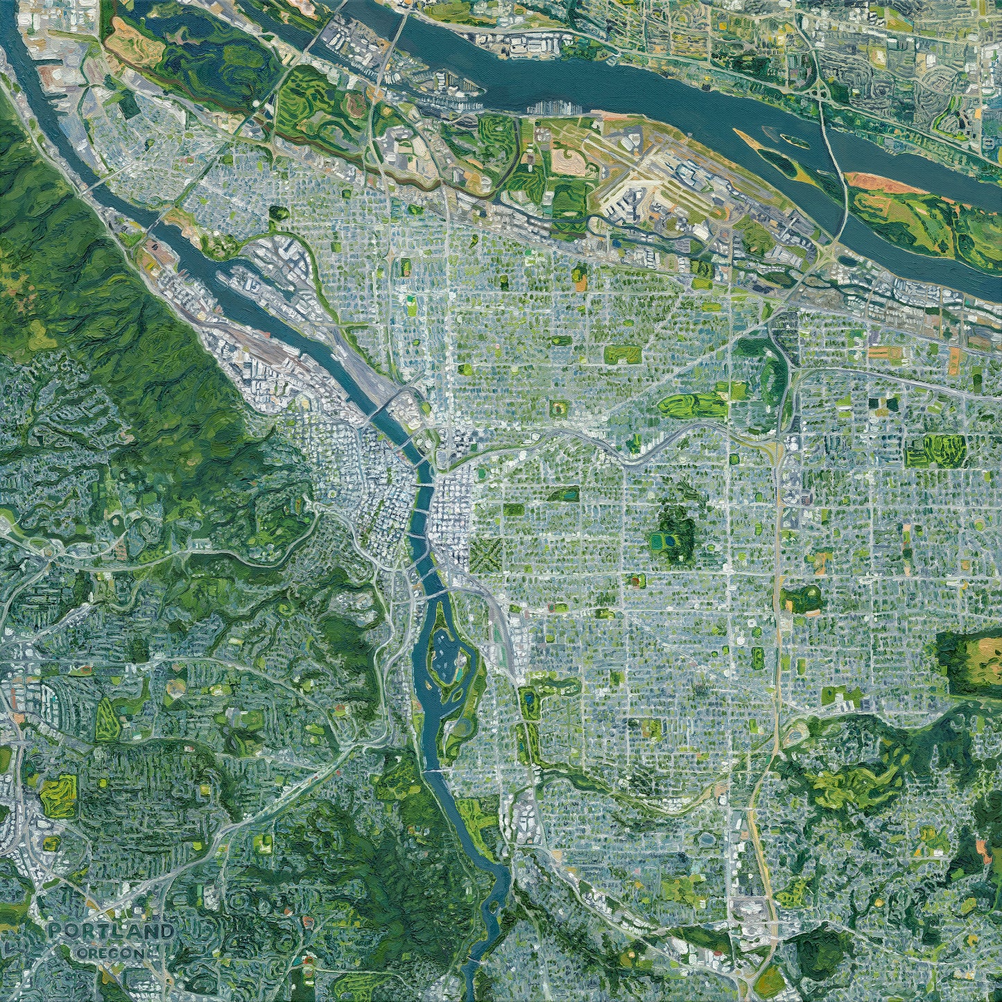 Portland, Oregon — Giclée Print