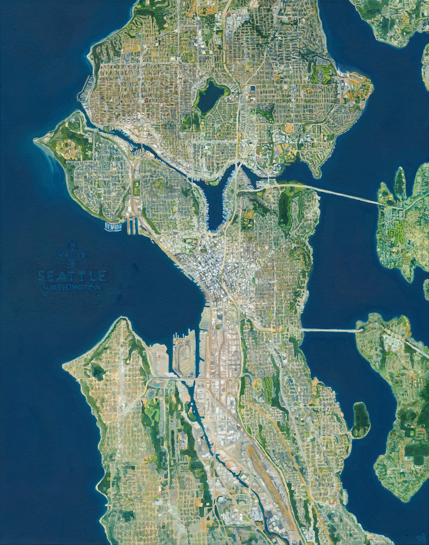 Seattle, Washington — Giclée Print