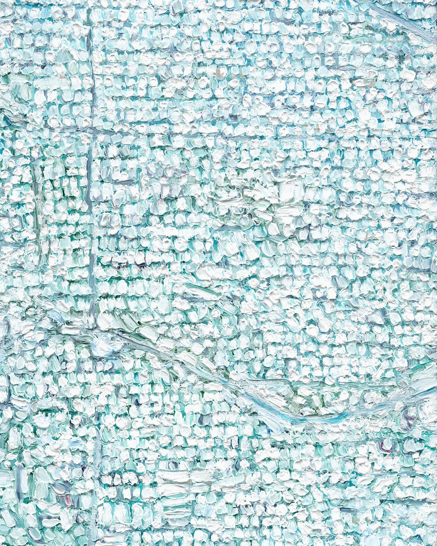 Portland Under Snow — Stretched Canvas Print