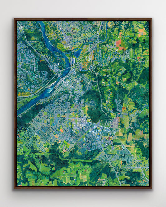 Oregon City, Oregon — Stretched Canvas Print