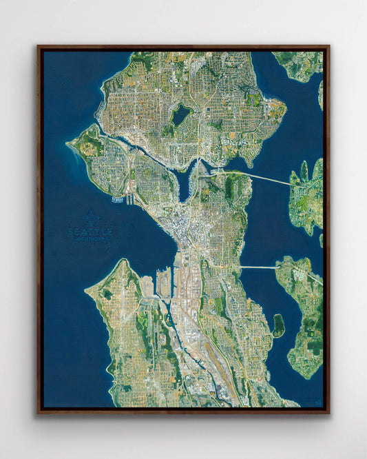 Seattle, Washington — Stretched Canvas Print