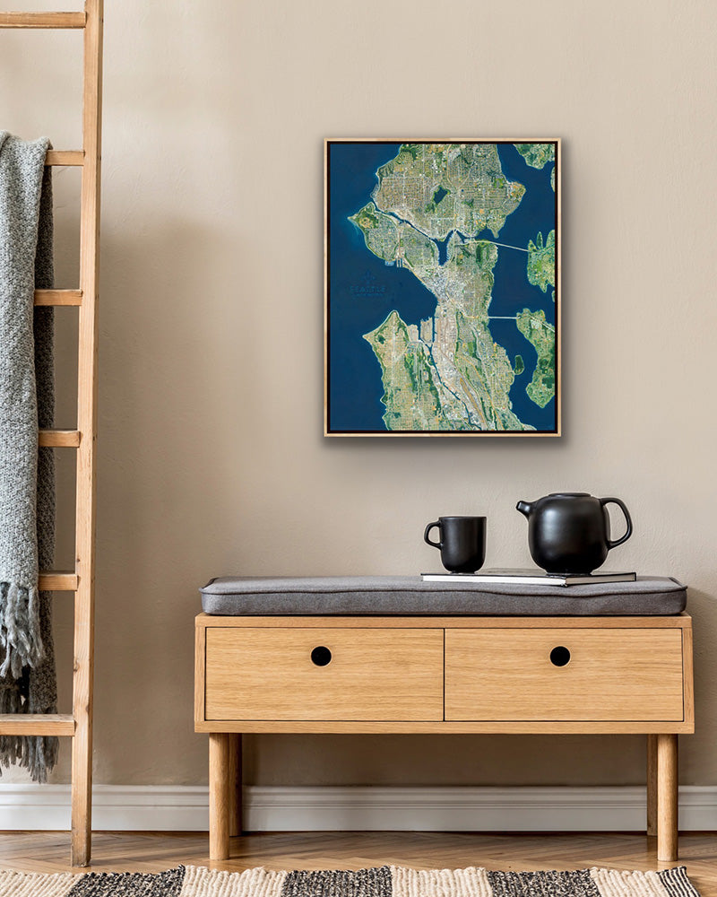 Seattle, Washington — Stretched Canvas Print