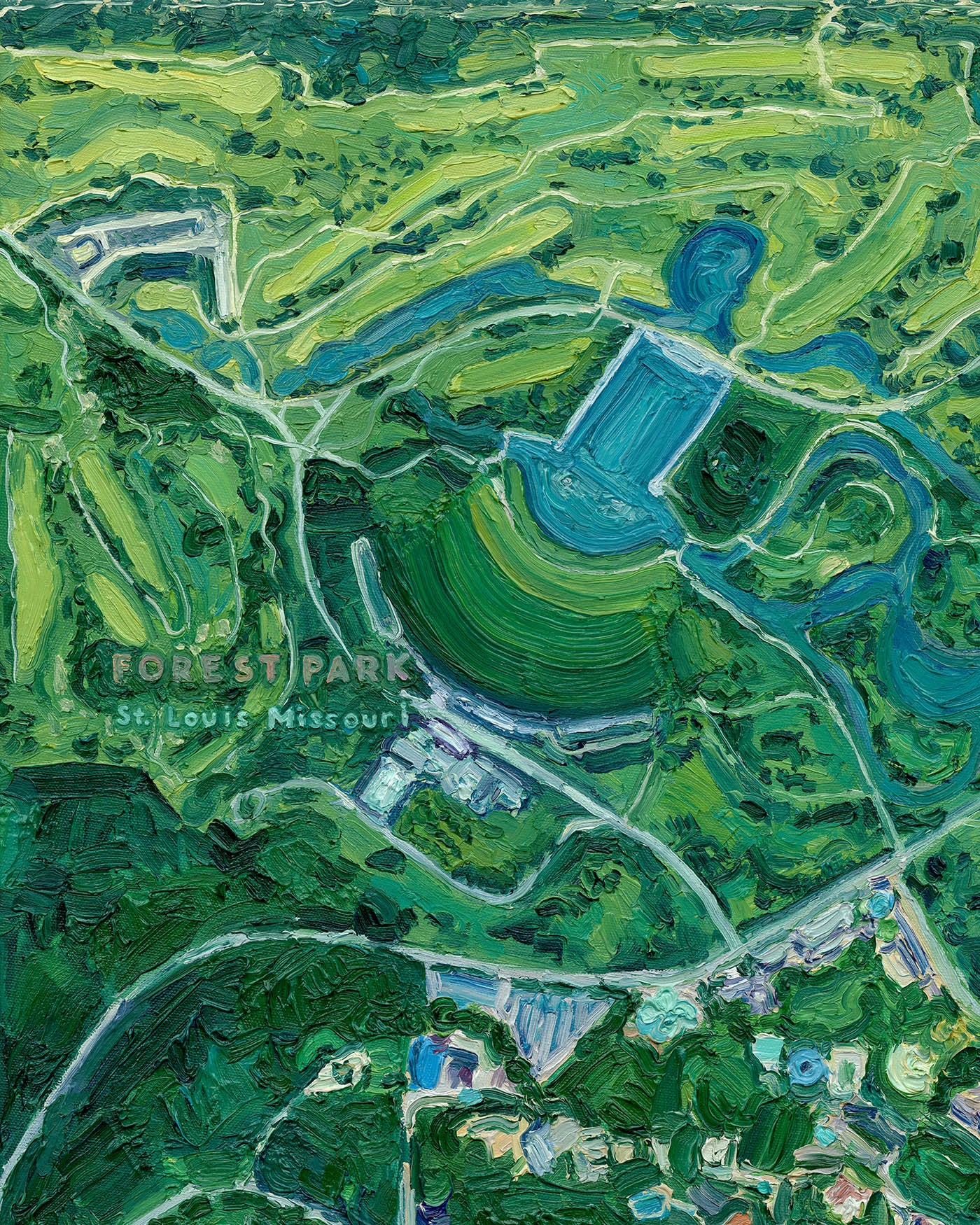 Forest Park, St. Louis, Missouri — Stretched Canvas Print