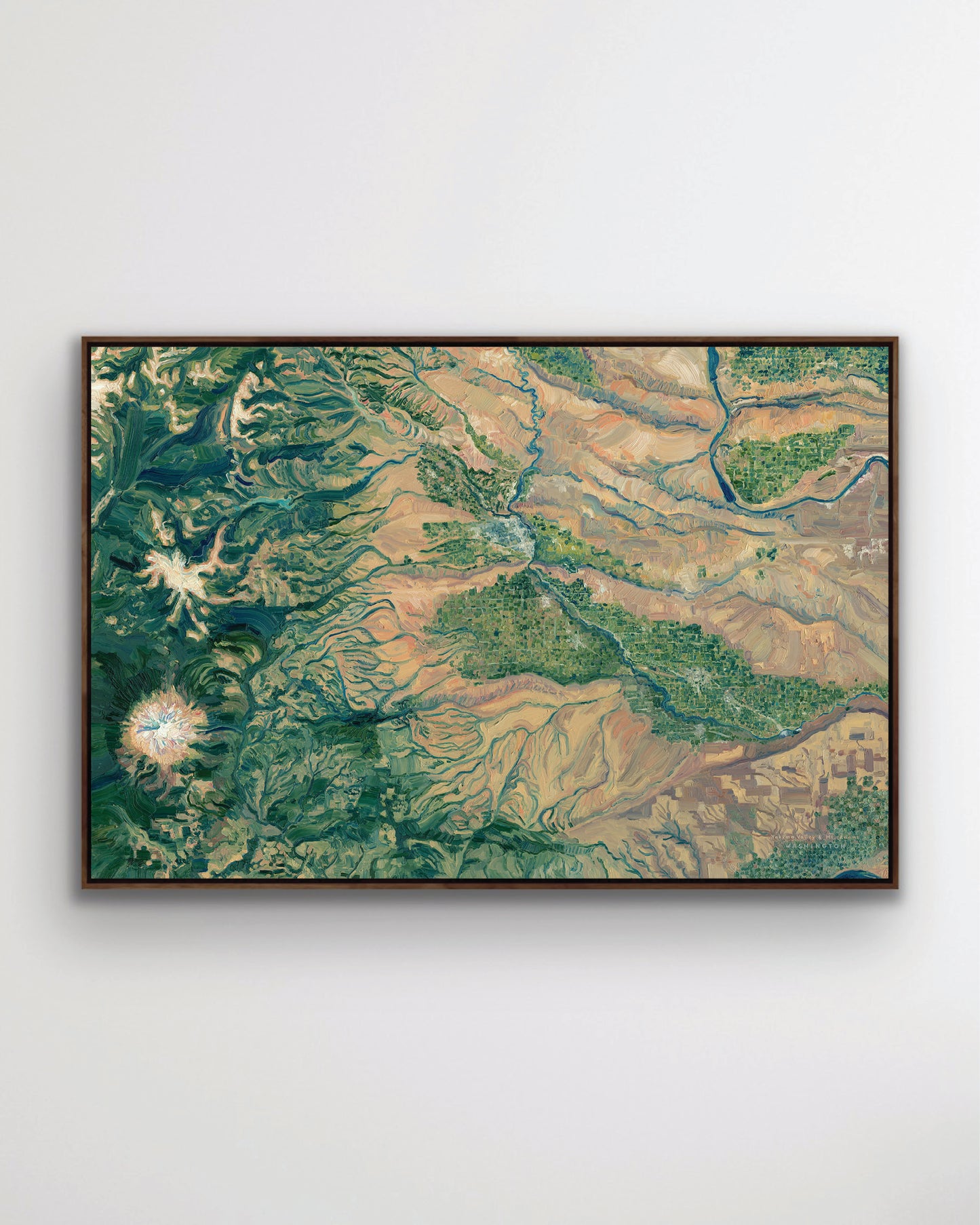 Yakima Valley & Mt. Adams, Washington — Stretched Canvas Print