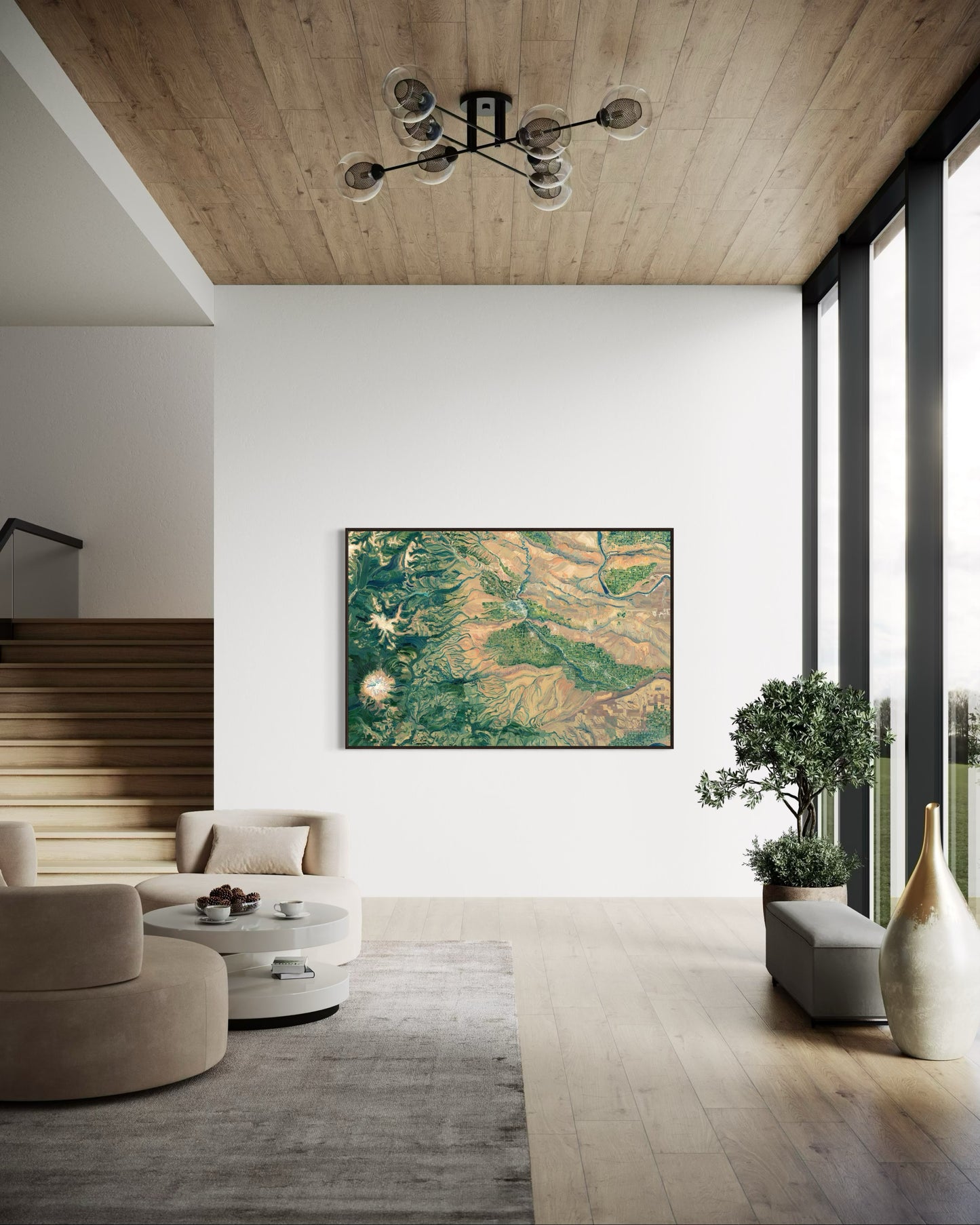 Yakima Valley & Mt. Adams, Washington — Stretched Canvas Print
