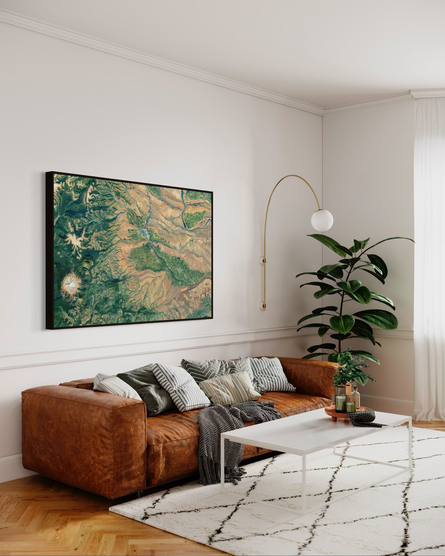 Yakima Valley & Mt. Adams, Washington — Stretched Canvas Print