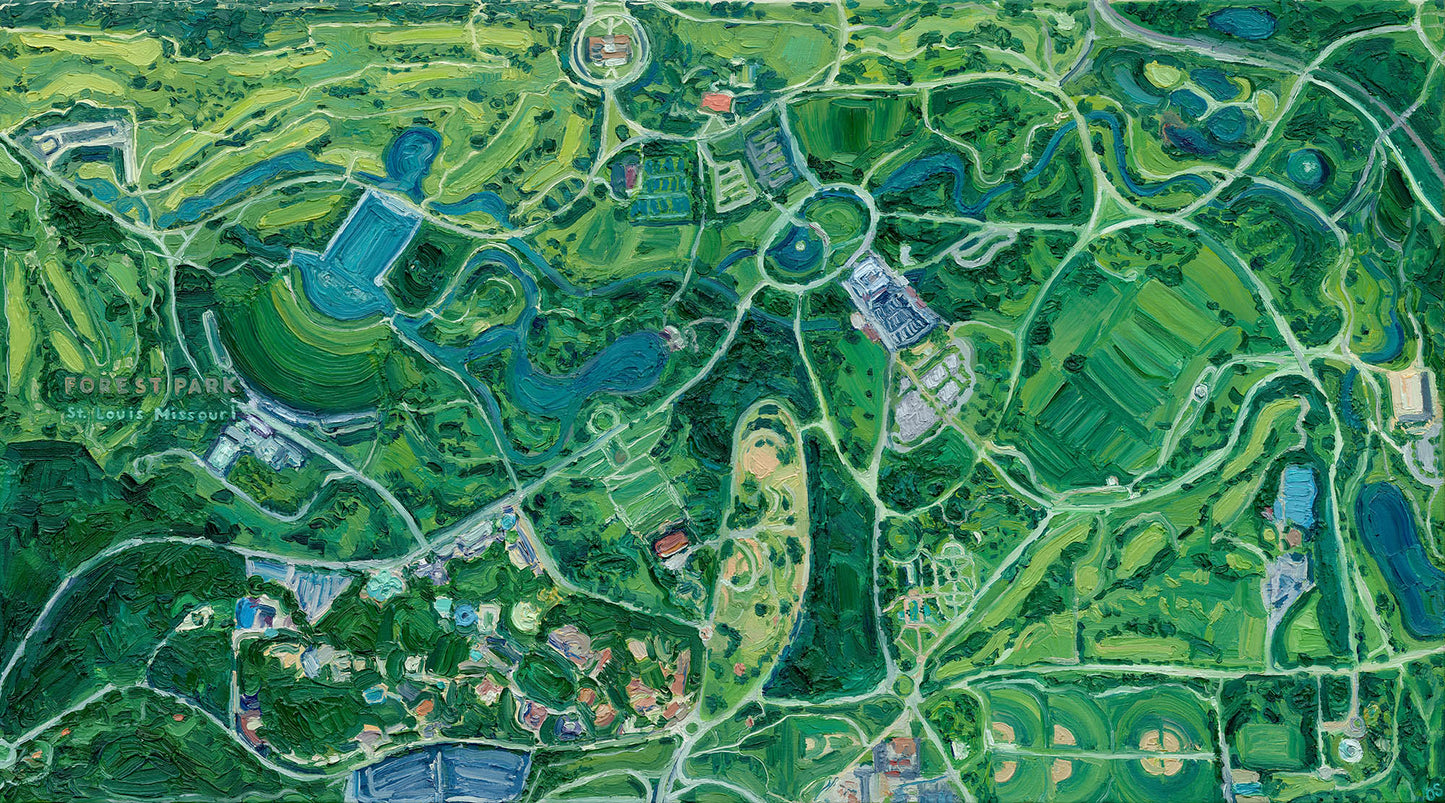 Forest Park, St. Louis, Missouri — Stretched Canvas Print