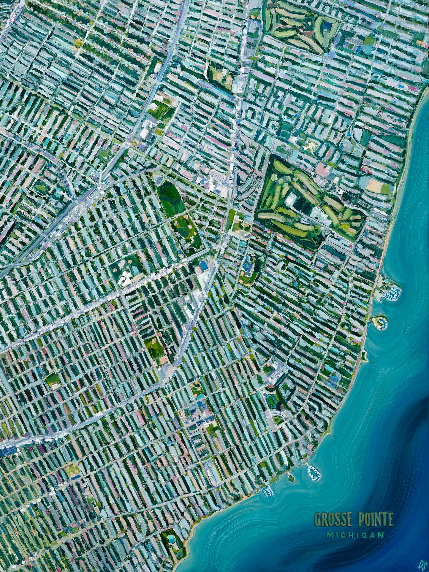 Grosse Pointe, Michigan — Stretched Canvas Print